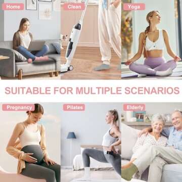 Ivyhouse Pilates Grip Socks for Women - Non-Slip & Comfortable