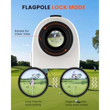 High-Precision Golf Rangefinder with Slope for All