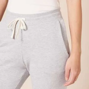 Amazon Essentials Women's Fleece Jogger Sweatpant (Available in Plus Size), Light Grey Heather, Small