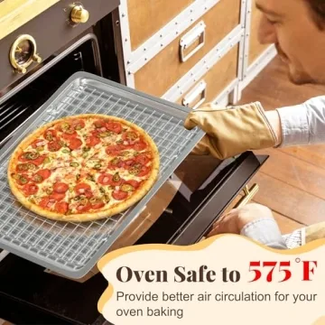 Cooling Racks - Stainless Steel Baking Rack Set - 2 Pack - Dishwasher Safe