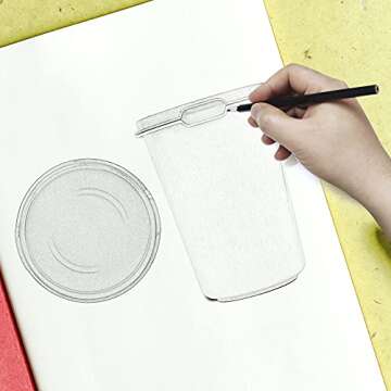 Colorful Ice Cream Storage Containers - 4 Pack Perfect for Ice Cream