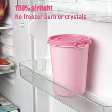 Colorful Ice Cream Storage Containers - 4 Pack Perfect for Ice Cream