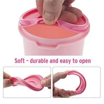 Colorful Ice Cream Storage Containers - 4 Pack Perfect for Ice Cream