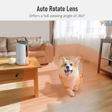 PARIS RHÔNE Pet Camera with Treat Dispenser and Night Vision