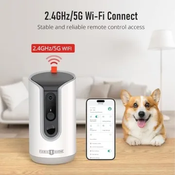 PARIS RHÔNE Pet Camera with Treat Dispenser and Night Vision