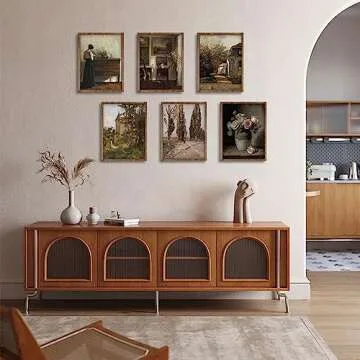 Vintage Farmhouse Wall Decor 6Pcs Flower Art Prints