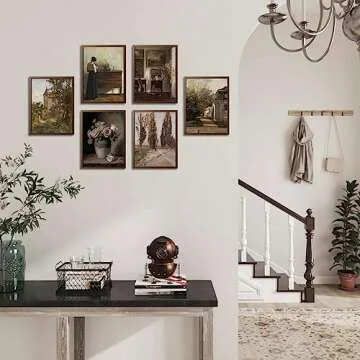 Vintage Farmhouse Wall Decor 6Pcs Flower Art Prints