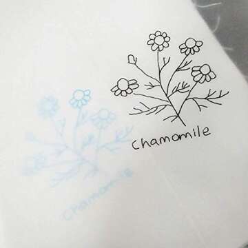 5 Pcs Transfer Paper Repeatedly Use Carbon Water-Soluble Tracing Paper 11"×9",Transfer Pattern on Cloth,Fabric,Canvas,Paper for Home Sewing Cross-Stitch Paint