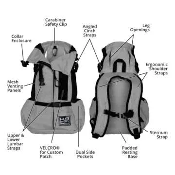 K9 Sport Sack | Dog Carrier Backpack for Small and Medium Pets | Front Facing Adjustable Dog Backpac...