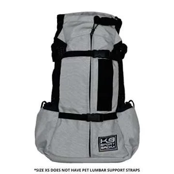 K9 Sport Sack | Dog Carrier Backpack for Small and Medium Pets | Front Facing Adjustable Dog Backpack Carrier | Fully Ventilated | Veterinarian Approved (Small, Air - Charcoal Grey)
