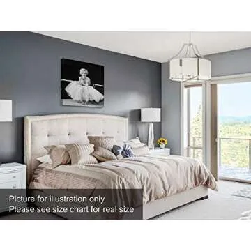 Niwo ART-Monroe C, Classic Movie Stars Canvas Wall Art Home Decor,Stretched Ready to Hang (24"x24"x3...