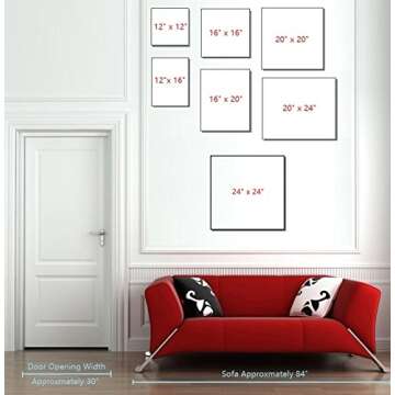 Niwo ART-Monroe C, Classic Movie Stars Canvas Wall Art Home Decor,Stretched Ready to Hang (24"x24"x3/4")