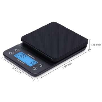 Apexstone Espresso Coffee Scale with Timer - Accurate Brewing Tool for Coffee Lovers
