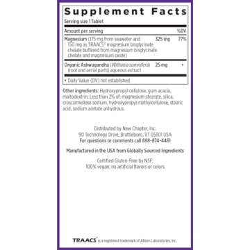 Magnesium + Ashwagandha Supplement for Relaxation & Recovery