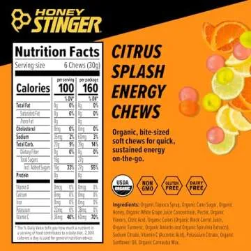Honey Stinger Organic Energy Chews - Citrus Splash