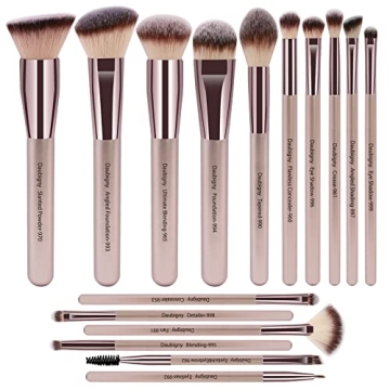 16Pcs Premium Daubigny Makeup Brush Set for Flawless Beauty
