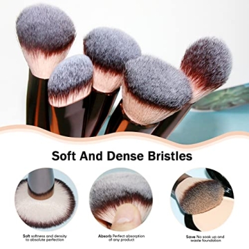16Pcs Premium Daubigny Makeup Brush Set for Flawless Beauty