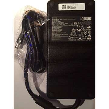 Dell 330W AC Adapter with 6 Foot Power Cord (DA330PM111, XM3C3, ADP-330AB B, 5X3NX, 332-1432, Charger, PA)
