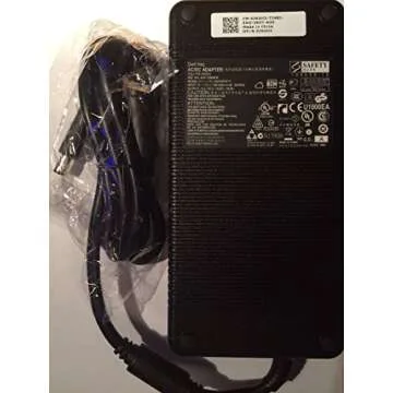Dell 330W AC Adapter with 6 Foot Power Cord (DA330PM111, XM3C3, ADP-330AB B, 5X3NX, 332-1432, Charger, PA)