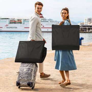 MISSLO 65" Long Garment Bags for Travel - Durable & Stylish Quality