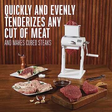 Weston Meat Tenderizer Tool & Heavy Duty Cuber, Quick and Easy Manual Operation For Cuts Up To 4.5?...