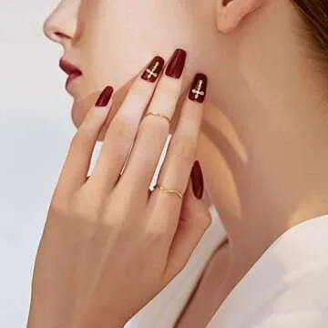 3D Cross Nail Charms Kit Perfect for Creative Nail Art