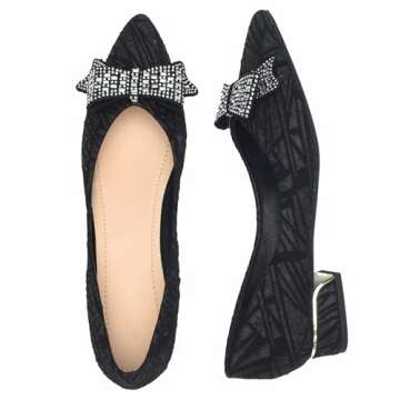 Chic Women's Low Block Chunky Heels Pumps Shoes - Comfortable & Elegant