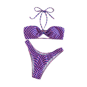 Stylish SOLY HUX Criss Cross Halter Bikini for Summer Fun
