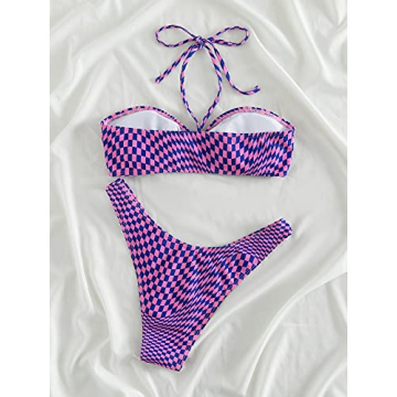 Stylish SOLY HUX Criss Cross Halter Bikini for Summer Fun