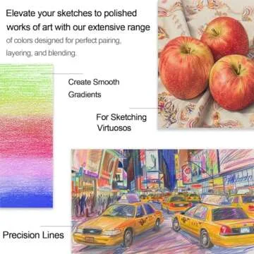 Colored Pencils for Adult Coloring Books, 72 Colors Drawing Pencils with Oil-Based Cores, Professional Art Supplies for Artists, Coloring Pencils for Adults, Color Pencils Set for Beginners and Teens.