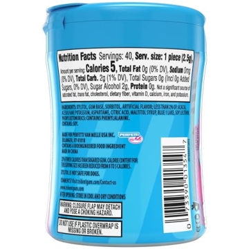 Trident Vibes Cotton Candy Sugar Free Chewing Gum 40 Pieces