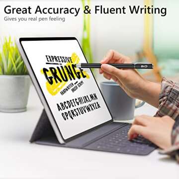 Bargains Depot Capacitive Stylus/Styli 2-in-1 Universal Touch Screen Pen for All Touch Screen Tablet...