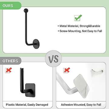 Dahey Hat Organizer for Baseball Caps, 2 Pcs Hat Rack Wall Mount 5 Inches Space Saving L Shaped Hat Holder Organizer Modern Metal Baseball Hat Storage Hook for Closet Bedroom Living Room, Black