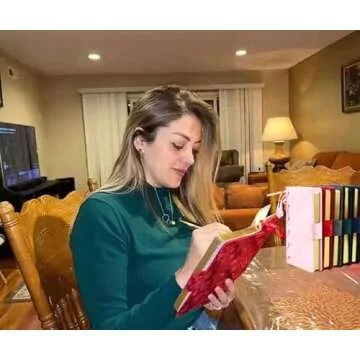 SuperBowell A5 Velvet Jounal Notebook,Hardcover Ruled Journal,Writing Journasl for women and Grils,Magnet Closure,Gold Foil Edges,100GSM Thick Lined Paper,Medium 5.9 X8.58 Inches,256 Pages.(Pink)