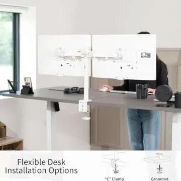 VIVO Dual Monitor Desk Mount for 13 to 30 Inch Screens