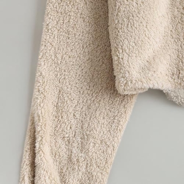 ZAFUL Women's Fuzzy Fleece Pajamas Set - Cozy Lounge Wear