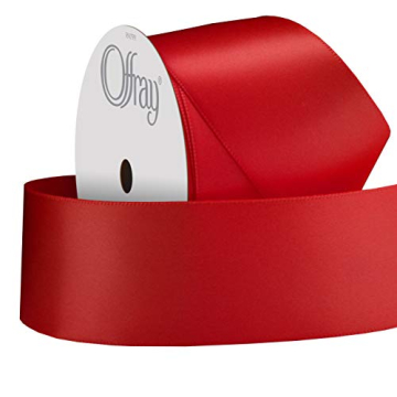 Berwick Offray 1.5" Red Double Face Satin Ribbon - 3 Yards