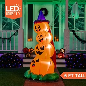 Joiedomi 6 FT Halloween Inflatable Pumpkins for Outdoor Decor