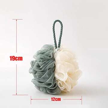 TCOTBE 4 Pack Loofah Bath Sponges - Luxurious Exfoliating Accessories