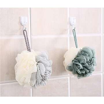 TCOTBE 4 Pack Loofah Bath Sponges - Luxurious Exfoliating Accessories