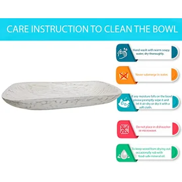 Handcrafted BNDPLUS Wooden Dough Bowl - Unique Size & Design