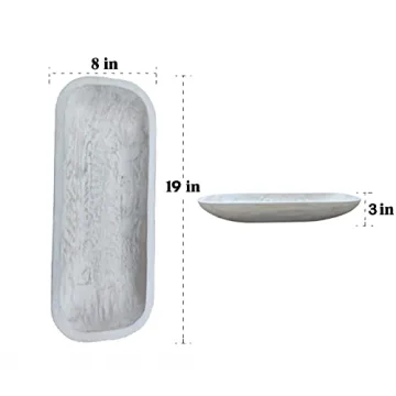 Handcrafted BNDPLUS Wooden Dough Bowl - Unique Size & Design