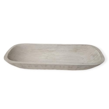 Handcrafted BNDPLUS Wooden Dough Bowl - Unique Size & Design