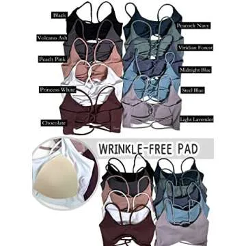 Danysu Womens Backless Sports Bra for Yoga & Gym