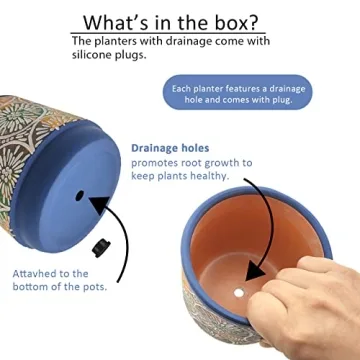 Stunning DeeCoo Ceramic Plant Pots Set for Modern Decor