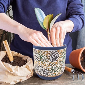 Stunning DeeCoo Ceramic Plant Pots Set for Modern Decor