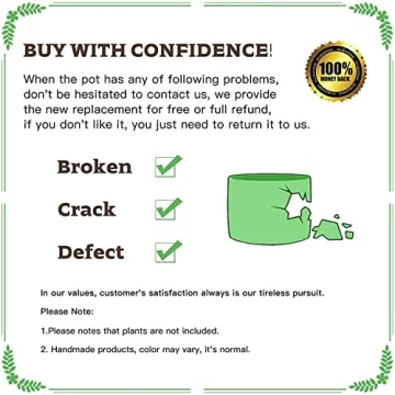 Stunning DeeCoo Ceramic Plant Pots Set for Modern Decor