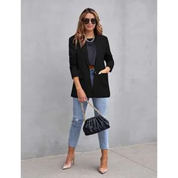 CRAZY GRID Women's Casual Blazer - Stylish & Versatile Jacket