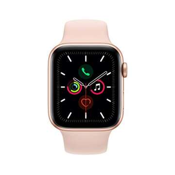 Apple Watch Series 5 (GPS, 44mm) - Gold Aluminum Case with Pink Sport Band