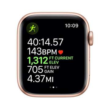 Apple Watch Series 5 (GPS, 44mm) - Gold Aluminum Case with Pink Sport Band